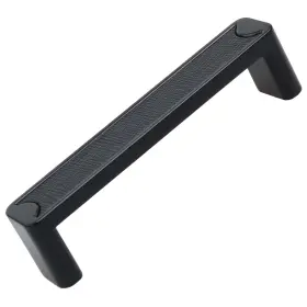 Gliderite 849376066605 1-1/4 Inch Square Embossed Leather Knobs Pack Of 25 Matte Black #2
