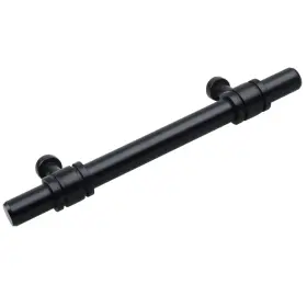Gliderite 849376067336 3.75 In Center Matte Black Barrel Ring Bar Pull 25 Pack #2
