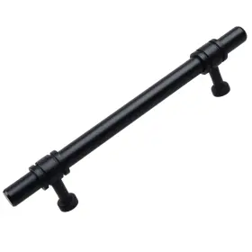 Gliderite 849376067398 5 In Center Matte Black Barrel Ring Bar Pull 25 Pack