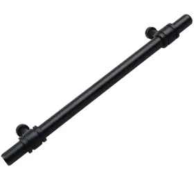 Gliderite 849376067435 6-5/16 Inch Center Matte Black Barrel Ring Bar Pull 5 Pack #2