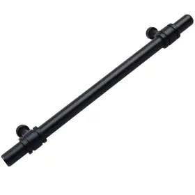 Gliderite 849376067442 6-5/16 Inch Center Matte Black Barrel Ring Bar Pull 10 Pack #2
