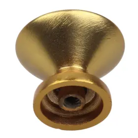 Gliderite 849376067565 1 In Round Brass Gold Convex Cabinet Drawer Knob Pack Of #3
