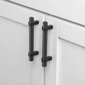 Gliderite 849376068203 3 In Screw Center Solid Steel Bar Pull Cabinet Handle Matte Black #3