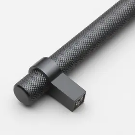 Gliderite 849376068326 5 In Screw Center Knurled Euro Solid Steel Bar Pull Pack Of 10 - Matte Black #2