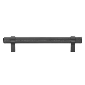 Gliderite 849376068326 5 In Screw Center Knurled Euro Solid Steel Bar Pull Pack Of 10 - Matte Black