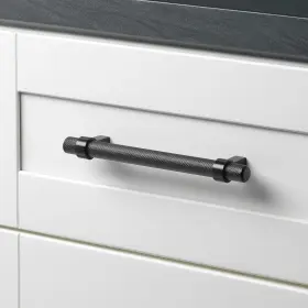 Gliderite 849376068333 5 In Screw Center Knurled Euro Solid Steel Bar Pull Pack Of 25 - Matte Black #3