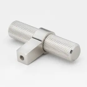 Gliderite 849376068623 2.25 In Satin Nickel European Knurled Solid Steel Cabinet T-bar Pack Of 10 #2
