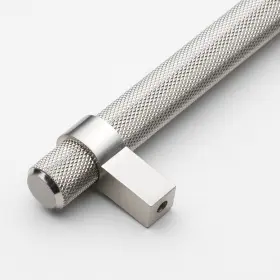 Gliderite 849376068791 5 In Screw Center Knurled Euro Solid Steel Bar Pull Pack Of - Satin Nickel #2