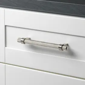 Gliderite 849376068791 5 In Screw Center Knurled Euro Solid Steel Bar Pull Pack Of - Satin Nickel #3