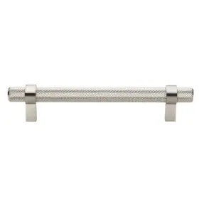Gliderite 849376068791 5 In Screw Center Knurled Euro Solid Steel Bar Pull Pack Of - Satin Nickel