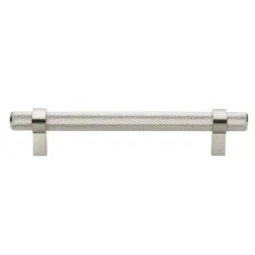 Gliderite 849376068807 5 In Screw Center Knurled Euro Solid Steel Bar Pull Pack Of Satin Nickel
