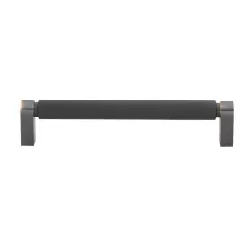 Gliderite 849376076093 6-5/16 Inch Center Knurled Bar Pull Cabinet Hardware Handle Oil Rubbed Bronze