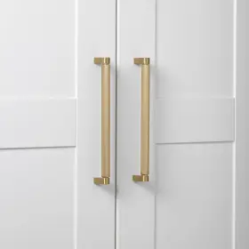 Gliderite 849376076246 7.56 Inch Center Knurled Bar Pull Cabinet Hardware Handle 5 Satin Gold #3