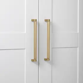 Gliderite 849376076253 7.56 Inch Center Knurled Bar Pull Cabinet Hardware Handle 10 Satin Gold #3