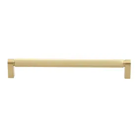 Gliderite 849376076369 8.75 Inch Center Knurled Bar Pull Cabinet Hardware Handle 5 Satin Gold