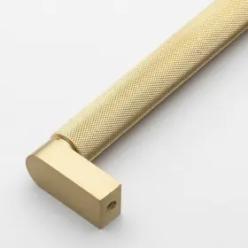 Gliderite 849376076376 8.75 Inch Center Knurled Bar Pull Cabinet Hardware Handle 10 Satin Gold #2
