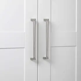 Gliderite 849376076406 8.75 Inch Center Knurled Bar Pull Cabinet Hardware Handle 5 Satin Nickel #3
