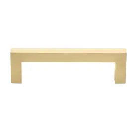 Gliderite 849376077953 3.75 Inch Center To Solid Square Bar Pull Champagne Gold
