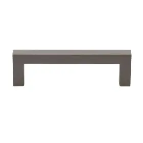 Gliderite 849376077984 3.75 Inch Center To Solid Square Bar Pull Graphite