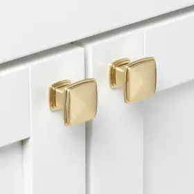 Gliderite 849376081417 1.25 Inch Square Decorative Cabinet Knob #3