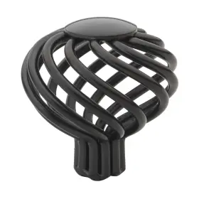 Gliderite Hardware 849376077144 1.5 Inch Classic Twisted Birdcage Cabinet Knob Pack Of 10 Black