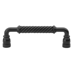 Gliderite Hardware 849376077229 5 Inch Center Twisted Steel Pull Cabinet Handle Pack Of 10 Black