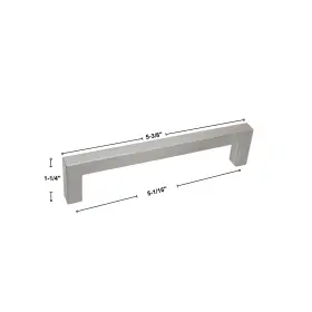 Gliderite Hardware 849376086276 Select Series By 5-1/16 Inch 128mm Center To Smooth Bar Pull #3