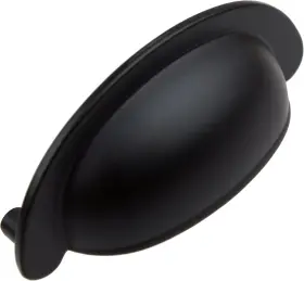 87600-mb-10 Gliderite Hardware 2.5 Inch Cc Small Matte Black Cabinet Cup Bin Pul