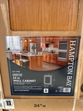 Hampton Bay 094803042398 24 Inch W X 12 D 30 H Assembled Wall Kitchen Cabinet Medium
