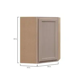 Hampton Bay 094803144160 24 Inch W X 12 D 30 H Assembled Diagonal Corner Wall Kitchen Cabinet In #3