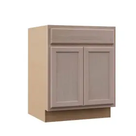 Hampton Bay 094803144344 Base Kitchen Cabinet 34.5 Inch X 27 24 Recessed Panel Unfinished