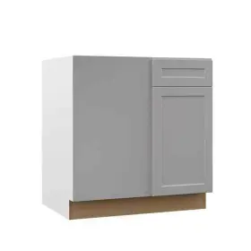 Hampton Bay 094803155562 Designer Series Melvern Assembled 33x34.5x23 Inch Blind Left Corner Base Kitchen
