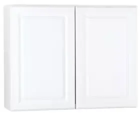 2428912 Hampton Bay 23483 Cabinet Satin White 2-piece- 30 Inch X 36 Total Width Only
