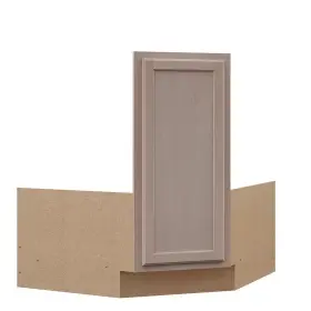 Hampton Bay 313015616631 Kitchen Sink Base Cabinet Corner 36x34.5x24 Unfinished Beech Ready To Assemble