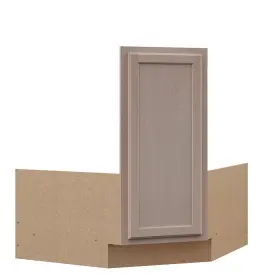 Hampton Bay 313054591548 Kitchen Sink Base Cabinet Corner 36x34.5x24 Unfinished Beech Ready To Assemble