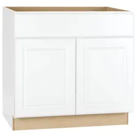 Hampton Bay 445039841812 36 Inch W X 24 D 34.5 H Assembled Sink Base Kitchen Cabinet In