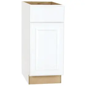 Hampton Bay 445043252284 15 Inch W X 24 D 34.5 H Assembled Base Kitchen Cabinet In Satin