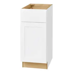 Hampton Bay 936204970011 Avondale 15x24x34.5 In White Shaker Base Kitchen Cabinet Rta