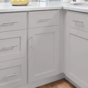 Bbc36-g Hampton Bay Ready To Assemble Kitchen Cabinet Plywood Blind Corner In Dove Gray #2