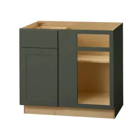 Bbc36-gn Hampton Bay Ready To Assemble Plywood Shaker Blind Corner Kitchen Cabinet Green #2