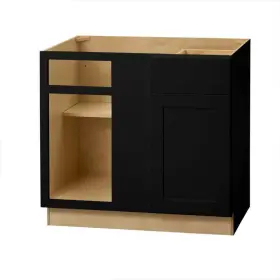 Bbc36-h Hampton Bay Kitchen Cabinets 36 Inch Wx24 Dx34.5 H Plywood Shaker Blind Corner Black