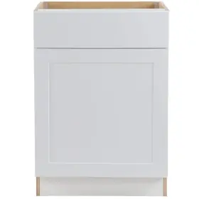 Cm2435b-wh Hampton Bay 24 Inch X24.5 X34.5 Kitchen Base Cabinet With Soft Close Door Mdf White