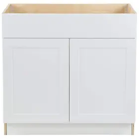 Cm3635s-wh Hampton Bay 36 Inch X34.5 X24.5 Kitchen Shaker Base Cabinet With Soft Close Door White