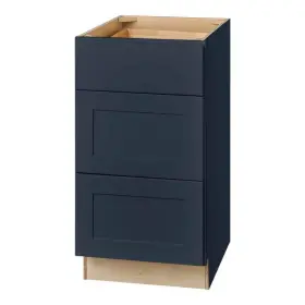 Db18-b Hampton Bay Ready To Assemble Kitchen Cabinet 24 Inch Lx18 W Plywood Painted Ink Blue