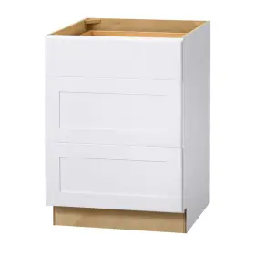 Dx34.5 Hampton Bay Db24 Kitchen Cabinet 24 Inch Wx H Plywood Shaker Drawer Base White