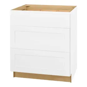 Db30 Hampton Bay Drawer Base Kitchen Cabinet 30 Inch W X 24 D 34.5 H Wood Alpine White