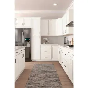 F11b15r Hampton Bay Westfield Feather White Shaker Stock Assembled Base Kitchen Cabinet 15 Inch W X #3