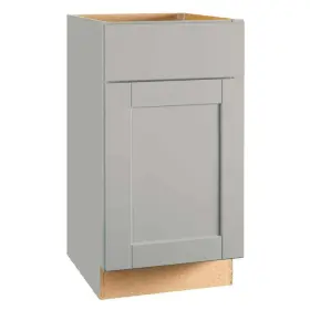 Kb18-sdv Hampton Bay Shaker 18 Inch W X 24 D 34.5 H Assembled Base Kitchen Cabinet In Dove G