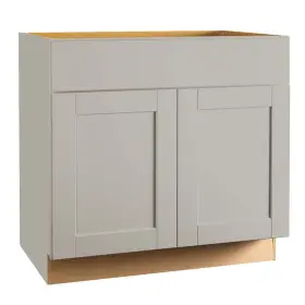 Kb36-sdv Hampton Bay Kitchen Cabinets 24 Inch X36 34.5 Assembled Thermofoil In Dove Gray