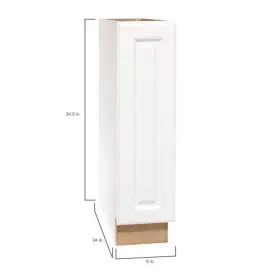 Kbf09-sw Hampton Bay Base Kitchen Cabinet 9 Inch X35 X24 Shelf Furniture Board Satin White #2